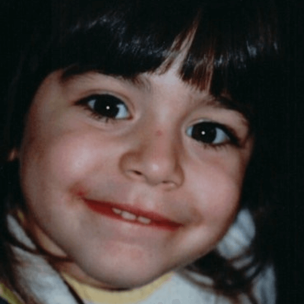 Sarah Bartolo as a child