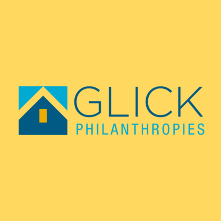 Glick logo with yellow background
