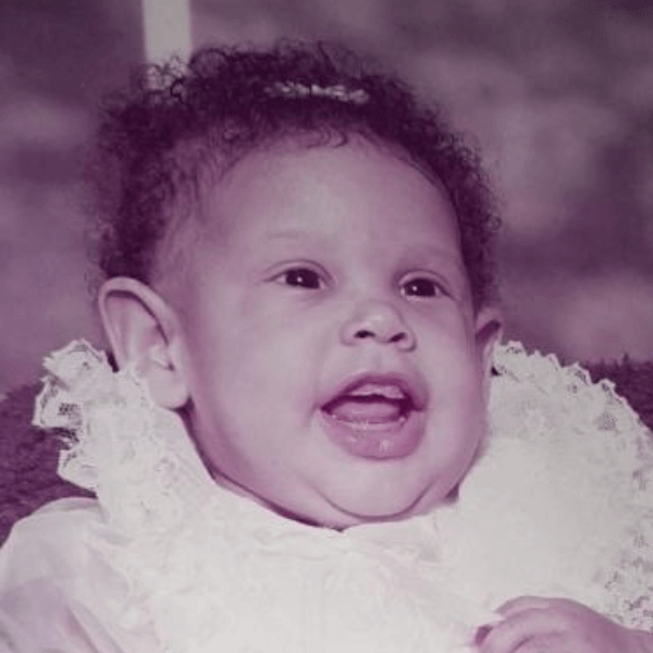 Sylvia as a baby
